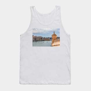 Corner watchtower on Fort Saint Angelo in Birgu Tank Top